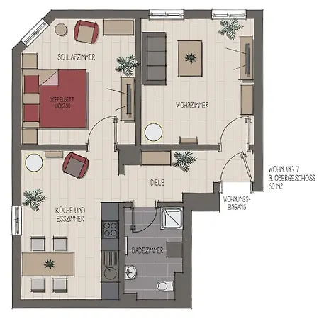 Apartmenthaus Fritz Reuter * Schwerin (Mecklenburg-Vorpommern)