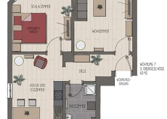 Apartmenthaus Fritz Reuter * Schwerin (Mecklenburg-Vorpommern)