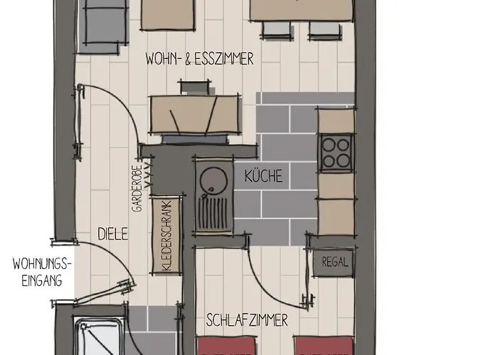 Apartment Apartmenthaus Fritz Reuter Schwerin (Mecklenburg-Vorpommern)